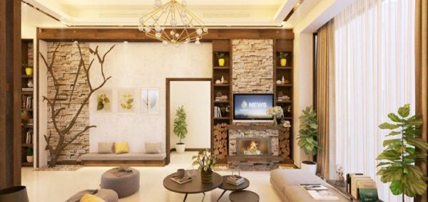 Pared simil piedra color gris blanco 