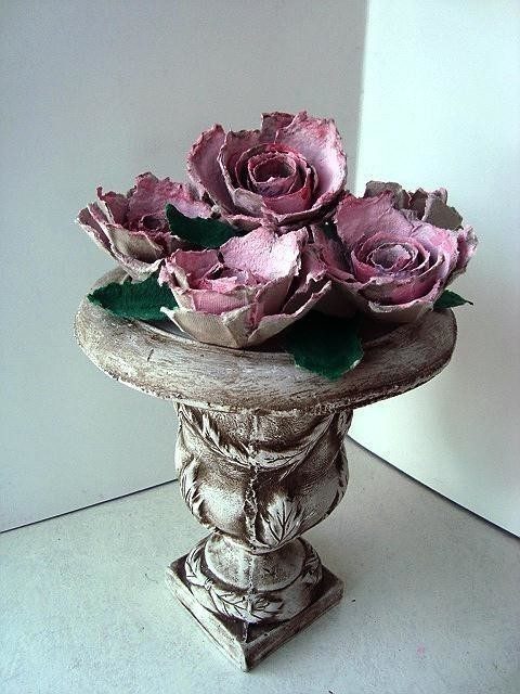 Mejores ideas para hacer flores con carton de huevo flores pintadas 