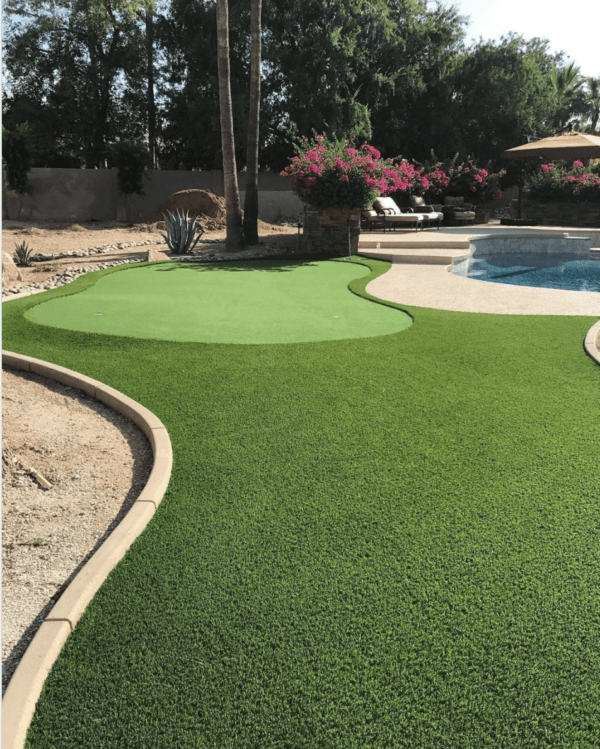 30 Fotos con ideas de decoración con Césped Artificial el Jardín Golf